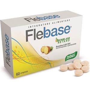 Santiveri - Flebase 60 compresse - Integratore Alimentare a base di Bromelina