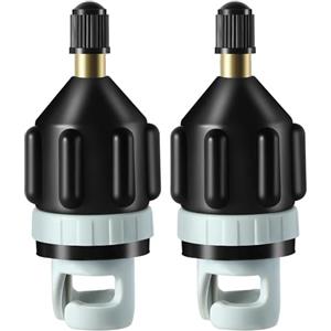 DIELOVEHUA 2 Pezzi Adattatore di Pompa SUP, Adattatore per Kayak, SUP Adattatore per Valvola, Adattatore per Pompa Gonfiabile, Adattatore Pompa Aria per Canoe, Kayak, Lettini, Gommoni