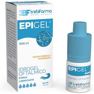 TREBIFARMA Epigel Occhi 10ml - Soluzione Oftalmica Umettante e Lubrificante per Cani e Gatti