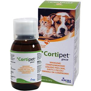 Aurora Biofarma Cortipet Gocce 100ml - Mangime liquido per cani e gatti, supporto immunitario e respiratorio