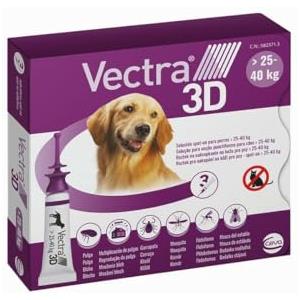 Ceva - Vectra 3D grossi Cani 25-40 kg, 3 Pipette - 1500 g