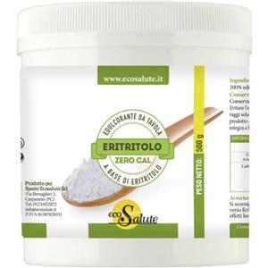 SPAZIO ECOSALUTE Eritritolo Zero Cal 500 g - Dolcificante Naturale a Basso Apporto Calorico