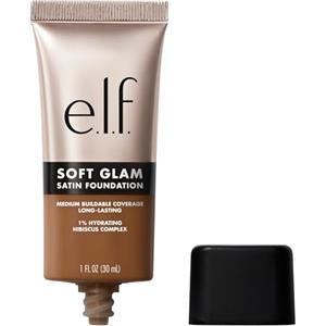 e.l.f. Soft Glam Foundation, coprenza media, fondotinta modulabile a lunga tenuta per un finish liscio satinato, prodotto vegano e non testato sugli animali, 55 Deep Warm