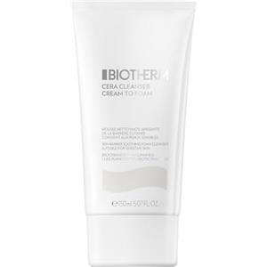 BIOTHERM Cera Repair Cleanser Cream to Foam, Detergente Viso, Per Tutti i Tipi di Pelle, Anche per Pelli Sensibili, Deterge e Idrata, Arricchito con Life Plankton e Niacinamide, 150 ml