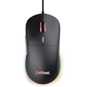 Trust Gaming GXT 925 Redex II Mouse Gaming Leggero 82 g, Kailh Switches, 200-10000 DPI, Mouse da Gaming RGB 6 Pulsanti Programmabili, Mouse con Filo USB per PC Laptop, Computer, Windows - Nero