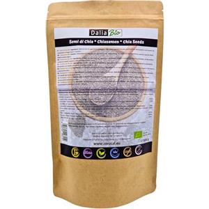 ZeroCal - Dalia Dalia - Semi Di Chia Biologici 500 g (Salvia Hispanica) Sud America | Proteine, Digestione, Omega 3 | Senza Glutine | Qualità Premium