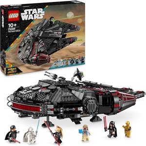 LEGO Star Wars Dark Falcon, Idea Regalo Festa del Papà, Astronave Giocattolo da Costruire, Versione Oscura del Millennium Falcon con 6 Minifigure, Gioco Creativo per Bambini e Bambine da 10 Anni 75389