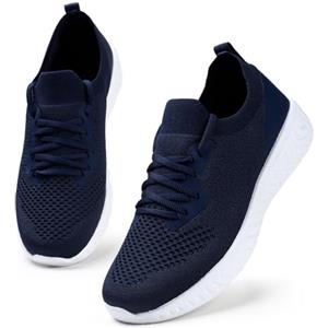 HKR Scarpe Running Donna Comode Leggero Outdoor Ginnastica Runinng Corsa Sneakers Outdoor Sportive Tennis Blu Scuro 42 EU