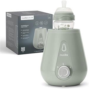 Nuvita 1165 | Scalda Biberon Neonato Casa e Auto | Scaldabiberon da Viaggio | Scaldabiberon Veloce | Scalda Latte Neonato | Scalda Pappa Neonato | Riscalda Alimenti - Sage Green