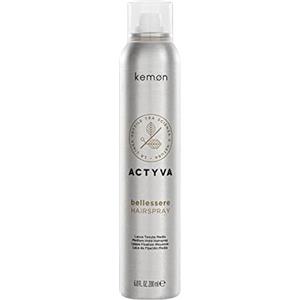 Kemon - Actyva Bellessere Hairspray, Lacca per Capelli ad Asciugatura Rapida con Effetto Illuminante Naturale - 200 ml