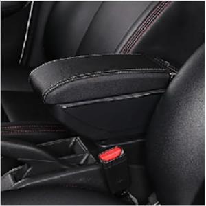 ZUKPHBWYWK Braccioli Per Auto Per T&oyota Per Yaris Per Vitz 2006-2011 Auto Bracciolo Box Center Console Scatola Immagazzinaggio Girevole A Scomparsa Doppio Strato Braccioli(B Styke Black White)