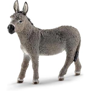 SCHLEICH FARM WORLD | Asino 13772 | figura da fattoria figura di animale realistica e dettagliata | regalo per bambini e bambine | giocattolo fattoria dai 3 anni | 9 x 4 x 10 cm