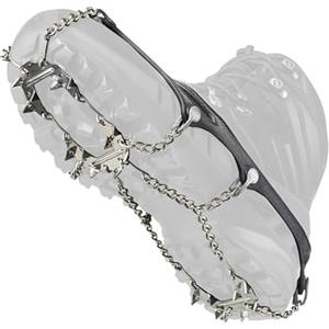 Nortec Ramponcini NORDIC 2.4 per Escursionismo e Trail Running invernale su Ghiaccio e Neve, Made in Italy, Micro Ramponi Scarpe Leggeri con Custodia, XL 44-48