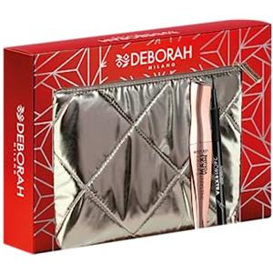 Deborah Milano - Pochette Idea Regalo, include Mascara Instant Maxi Volume e Eyeliner Pen 24 Ore Extra Nero, N.05