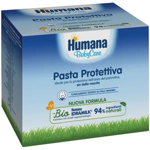 Humana Baby Care Pasta Protettiva Vaso 200 ml - Con Ossido di Zinco, Ideale per la Protezione dell'Area del Pannolino