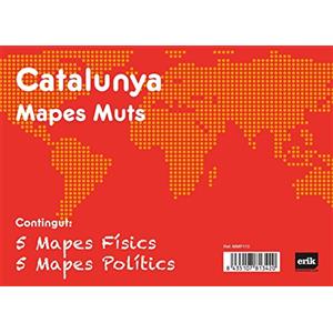 Grupo Erik Editores - Pack 10 mappamondi, 32,4 X 22,5 cm Catalogna Politica e Fisica 32.4 x 22.5 cm