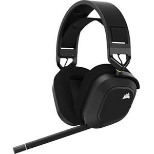 CORSAIR HS80 RGB WIRELESS Cuffie da Gioco Multipiattaforma - Dolby Atmos - Microfono Omnidirezionale - Compatibile con iCUE - PC, Mac, PS5, PS4 - Carbonio