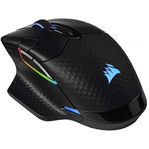 CORSAIR DARK CORE RGB PRO SE Mouse da Gioco FPS/MOBA Senza Fili con Ricarica Wireless Qi - 18.000 DPI - 8 Pulsanti Programmabili - Compatibile iCUE - PC, Mac, PS5, PS4, Xbox - Nero