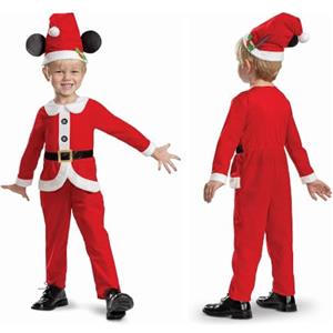 Disney Mickey Mouse Christmas Costume per Bambino - Prodotto Ufficiale Disguise, Dettagli Curati e Vestibilità Perfetta, M (3T-4T)