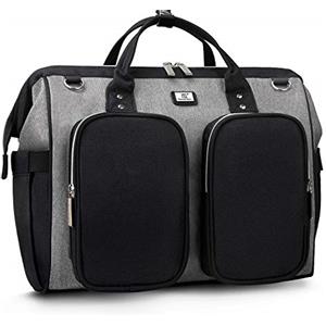 Pomelo Best - Borsa fasciatoio con fasciatoio impermeabile e 2 ganci per passeggino, tracolla regolabile, multifunzionale, borsa da viaggio