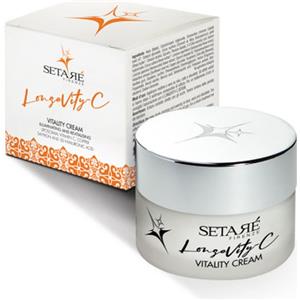 Setarè Crema Viso Longevity-C Rivitalizzante e Illuminante con Vitamina C Liposomiale per Pelle Matura e Giovane
