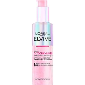 L'Oréal Paris Elvive Glycolic Gloss Siero Senza Risciacquo 150 ml - Per Capelli Spenti e Porosi, Effetto Lucentezza Estrema con Acido Glicolico