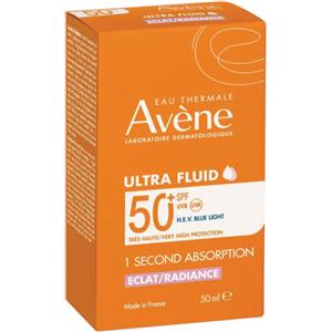Avene Protezione Solare Ultra Fluido Luminosità SPF 50 50ml - Ideale per Pelli Sensibili