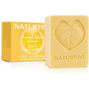 Naturtint - Shampoo Solido Nutrizione 2 in 1, Shampoo in Barretta + Balsamo, Nutre e Ravviva, per Capelli Secchi, Maltrattati e senza Vita, 99% Ingredienti Naturali, Certificato ECOCERT, 75 ml