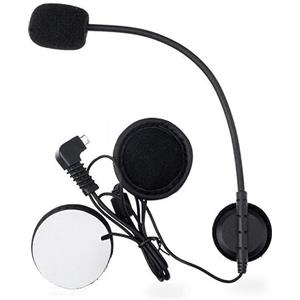vFound Cuffie auricolari con cavo morbido per microfono tipo C per cuffie interfono per casco da moto BT-S2, BT-S3 (Microfono)