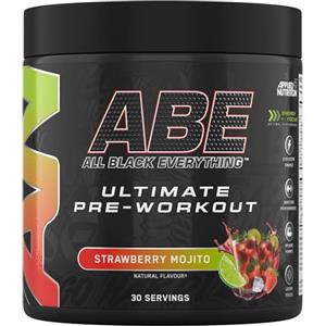 Applied Nutrition ABE Pre Workout - All Black Everything Polvere, Energia e Performance Fisica con Citrullina, Creatina, Beta Alanina (375g (Pack of 1), Candy Ice Blast)