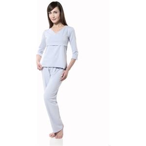 Quaranta Settimane Pigiama Maniche 3/4 M Azzurro