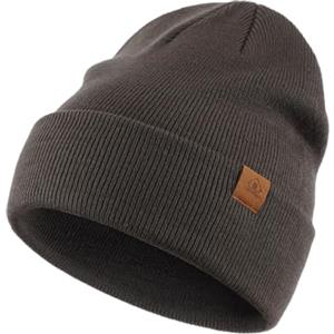 Magracy Berretto lavorato a maglia per uomo donna cappelli invernali unisex berretti con risvolto berretto lavorato a maglia con teschio, Grigio Chic, Taglia unica