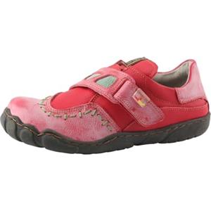 TMA EYES Scarpe Casual Leggere in da Donna con Design Cucito a Mano(Rosso,37)