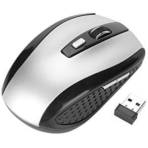 Topiky Mouse senza fili, mouse senza fili ottico senza fili Portble1200 dpi 2.4GHz con ricevitore USB per PC/computer portatile/ufficio/gioco Esport