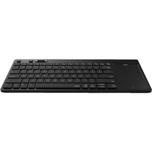 Rapoo - Tastiera wireless K2800 con touchpad, layout italiano, nero
