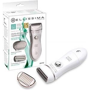 Bellissima Imetec Comfort Lady Rasoio Elettrico per Donna, Lame Arrotondate e Oscillanti, tecnologia Wet&Dry per utilizzo in doccia, Pettine distanziatore, Lama di ricambio, Beauty bag