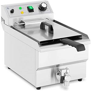 Royal Catering Friggitrice Elettrica Con Mobiletto Friggitrice Singola RCPSF 9ETH (3000 W, 9 l, 60-200 °C)
