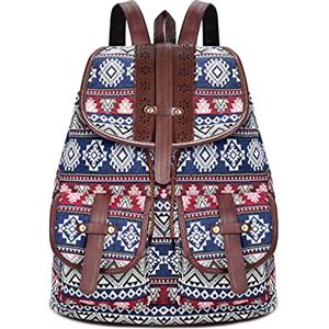 EliteHomeComforts Zaino Donna Grande Capienza Zaino Multitasche Zaino Casual in Pelle PU Zaino Pc Donna Zaino Vintage Uomo Borsa Tela Rucksack Zainetto da Viaggio per l'uso Quotidiano Uscire In Viaggio