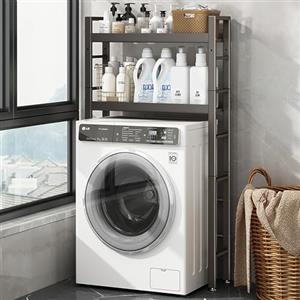 Nordivo Lavatrice Scaffale,Supporto Lavatrice Asciugatrice Scaffale Lavatrice,Scaffale Sopra Lavatrice,Mobili Lavanderia,Colonna Lavatrice Asciugatrice,Mobile Asciugatrice,Per Bagno, Lavanderia(Gray,59.8in/15