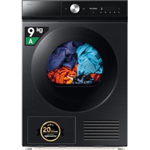 Samsung Asciugatrice Bespoke AI DV90DB8845GB/U3, 9 kg, Silent Dry, Pompa di Calore, Wifi, QuickDrive, AI Dry, Sensore Optimal Dry, Display AI Control, Carica Frontale, 60L x 85H x 60P cm
