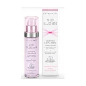 L'Erbolario Crema Viso Acido Ialuronico Tripla Azione - Trattamento Anti-Age per Pelli Normali e Secche 50 ml