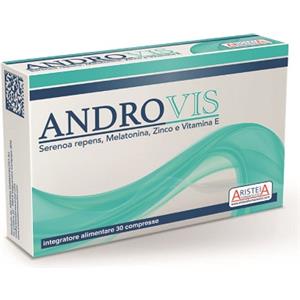 ANDROVIS Integratore Alimentare con Serenoa Repens, Melatonina, Zinco e Vitamina E - 30 Compresse