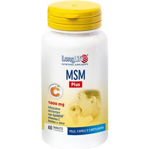 LONG LIFE Longlife msm plus 60 tavolette rivestite da 1,85 g long life - LONG LIFE - 935376374