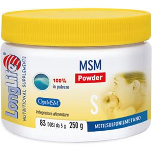 LONGLIFE MSM POWDER 250G - LONG LIFE - 935376436