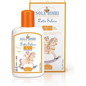 Helan Sole Bimbi Latte Solare SPF30 125ml - Protezione per Pelli Chiare e Sensibili con Aloe Vera e Calendula