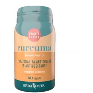 Erba Vita Curcuma 60 Capsule - Integratore Articolare con Curcumina e Attività Antiossidante