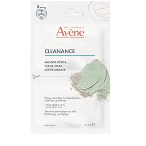 Avene Cleanance Maschera Detox - Purificante per Pelle Sensibile, 2 Pezzi da 6 ml