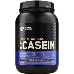 Optimum Nutrition Gold Standard 100% Casein - Caseina Micellare in Polvere, 908g, Gusto Fragola, Proteine a Lento Rilascio con Zinco e Magnesio