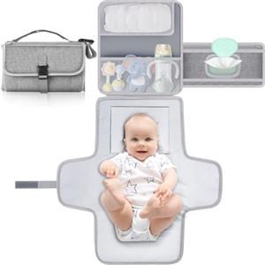 Romon Fasciatoio Portatile Neonato, Fasciatoio Portatile Pieghevole e impermeabile, Impermeabile di Alta Qualità, Ideale per Viaggi e Uso Quotidiano, Regalo Perfetto per Mamme e Neonati, 0-3M