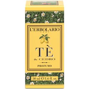 L'Erbolario Acqua Profumata Tè & Cedro Unisex 50 ml - Fragranza Fresca con Legno di Cedro e Agrumi